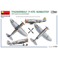 MA48018 ミニアート 1/48  P-47Dサンダーボルト バブルトップ w/ベース&アクセサリー ビッグセット