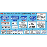 MA35674 ミニアート 1/35 フランス東部、北部 コンクリート道路標識 1930-40年代