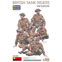 MA35496 ミニアート 1/35イギリス戦車戦車跨乗兵 (西ヨーロッパ) 頭部レジン製