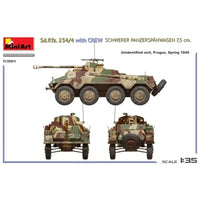 MA53014 ミニアート 1/35 Sd.Kfz. 234/4 重装甲偵察車 7.5cm砲搭載 w/クルー