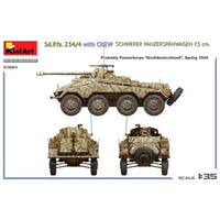 MA53014 ミニアート 1/35 Sd.Kfz. 234/4 重装甲偵察車 7.5cm砲搭載 w/クルー
