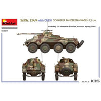 MA53014 ミニアート 1/35 Sd.Kfz. 234/4 重装甲偵察車 7.5cm砲搭載 w/クルー