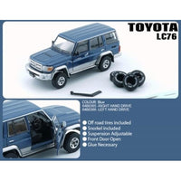 64B0365 BMC 1/64 トヨタ ランドクルーザー LC76 ブルー (RHD)