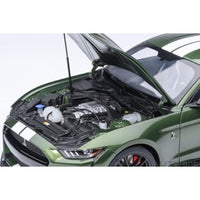 73097 1/18 フォード マスタング シェルビー GT500 (グリーン/ホワイト・ストライプ)
