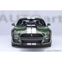 73097 1/18 フォード マスタング シェルビー GT500 (グリーン/ホワイト・ストライプ)