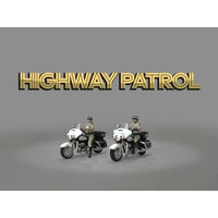 AD-64529MJ ターマックワークス 1/64 Figure Set - Highway Patrol Police Motorcycles