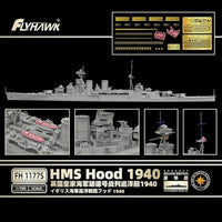 FLYFH1177S フライホークモデル 1/700 HMS 巡洋戦艦 フッド 1940 (豪華版)
