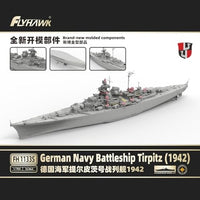 FLYFH1133S フライホークモデル 1/700 ドイツ海軍 戦艦 ティルピッツ 1942 (豪華版)
