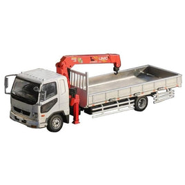 KS082-486 GCD 1/64 三菱ふそうファイター (1024) /クレーン付き ホワイト≪付属品: スクラップトラクターヘッド≫