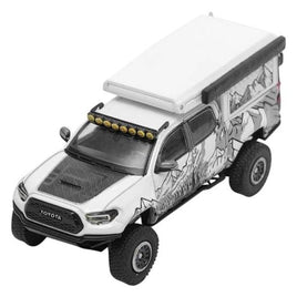 KS076-529 GCD 1/64 トヨタ TACOMA TRD Pro 2022 (キャンパーバン) ホワイト/アート