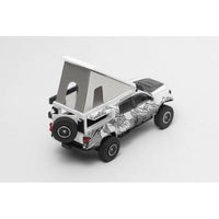 KS076-529 GCD 1/64 トヨタ TACOMA TRD Pro 2022 (キャンパーバン) ホワイト/アート