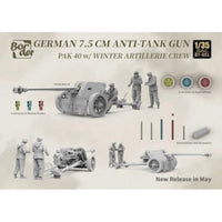 BT051 ボーダーモデル 1/35 7.5cm pak40 対戦車自走砲 w/冬季砲兵