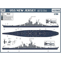 VEEV57002 ヴィーホビー 1/700 米海軍 戦艦 ニュージャージー BB-62 1945年 「通常版」