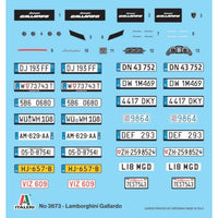 IT3673JP イタレリ 1/24 ランボルギーニ ガヤルド 日本語対訳補足説明書付属