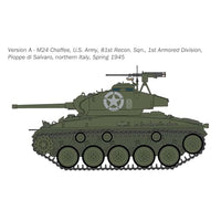 IT6761 イタレリ 1/35 WW.II アメリカ軍 M24 チャーフィー 金属製砲身パーツ付属