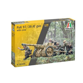 IT96460 イタレリ 1/35 WW.II ドイツ軍 7.5cm PaK97/38 対戦車砲 砲兵フィギュア4体付属