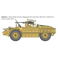 IT97044 イタレリ 1/72 WW.II イタリア軍 装輪偵察車 カミオネッタ AS.42 サハリアーナ