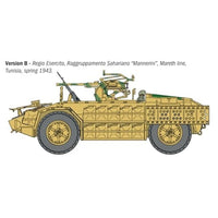 IT97044 イタレリ 1/72 WW.II イタリア軍 装輪偵察車 カミオネッタ AS.42 サハリアーナ