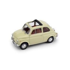 R46413 BRUMM 1/43 フィアット 500L 1968-1972 オープン アンティークアイボリー/ブラウンインテリア
