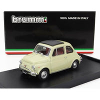R46513 BRUMM 1/43 フィアット 500L 1968-1972 クローズ アンティークアイボリー/ブラウンインテリア