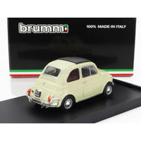 R46513 BRUMM 1/43 フィアット 500L 1968-1972 クローズ アンティークアイボリー/ブラウンインテリア