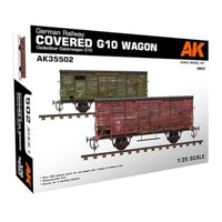 AK35502 AKインタラクティブ 1/35 WW.II ドイツ軍 有蓋貨車 ギュターワーゲン G10型