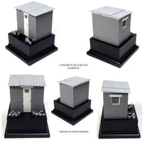 AK35019 AKインタラクティブ 1/35 コンクリートブロック 小屋製作キット