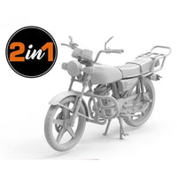 AK35027 AKインタラクティブ 1/35 125cc スポーツバイク ライダーフィギュア付属
