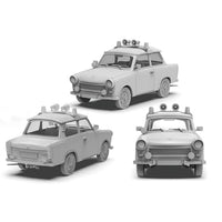 AK35032 AKインタラクティブ 1/35 トラビ 601 S リムジン/パトカー仕様 (2in1)