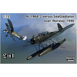 SWD72120 ソード 1/72 Ar196A-2vsシーグレディエーター「ノルウェー戦線」2in1
