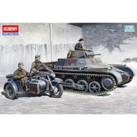13556 アカデミー 1/35 Ⅰ号戦車B型&KS750サイドカー