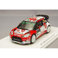 S5156 1/43 Citroen DS3 WRC No.14 5th Citroen Total Abu Dhabi WRT - C. Breen - S. Martin
