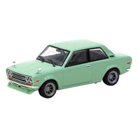 T64R-052-GR Tarmac Works 1/64 Datsun 510 Light Green