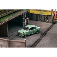 T64R-052-GR Tarmac Works 1/64 Datsun 510 Light Green