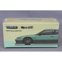 T64G-025-GR ターマックワークス 1/64 VERTEX Nissan Silvia S13 Green/Grey