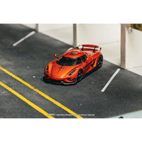 T64G-TL017-OR Tarmac Works 1/64 Koenigsegg Regera  Orange Metallic / Black Stripes