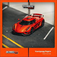 T64G-TL017-OR Tarmac Works 1/64 Koenigsegg Regera  Orange Metallic / Black Stripes