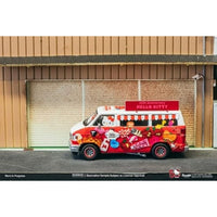 T64G-TL032-HK Tarmac Works 1/64 Dodge Van Hello Kitty Food Truck