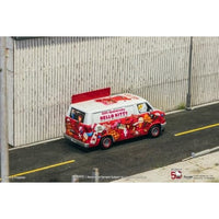 T64G-TL032-HK Tarmac Works 1/64 Dodge Van Hello Kitty Food Truck