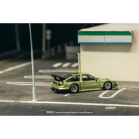T64G-060-GR Tarmac Works 1/64 Toyota Sprinter Trueno AE86 Widebody Green
