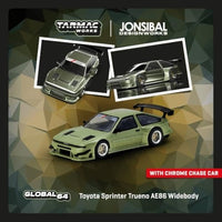 T64G-060-GR Tarmac Works 1/64 Toyota Sprinter Trueno AE86 Widebody Green