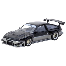 T64G-060-BG Tarmac Works 1/64 Toyota Sprinter Trueno AE86 Widebody Black / Grey