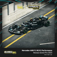 T64G-F064-LH2 Tarmac Works 1/64 Mercedes-AMG F1 W14 E Performance Monaco Grand Prix 2023 Lewis Hamil