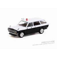 T64G-026-PC Tarmac Works 1/64 Datsun Bluebird 510 WagonJapan Police Car