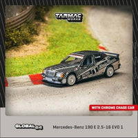 T64G-057-89DTM01 Tarmac Works 1/64 Mercedes-Benz 190 E 2.5-16 EVO 1 DTM 1989 Klaus Ludwig