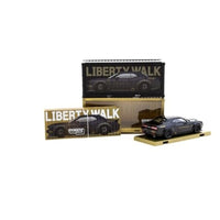 T64G-TL039-BK Tarmac Works 1/64 LB-WORKS Dodge Challenger SRT Hellcat Black Metallic with 2 containe
