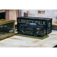 T64G-TL039-BK Tarmac Works 1/64 LB-WORKS Dodge Challenger SRT Hellcat Black Metallic with 2 containe