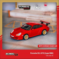 T64G-069-RE Tarmac Works 1/64 Porsche 911 GT3 (type 996) Red