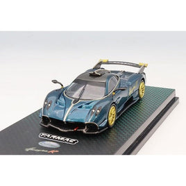 T64G-TL035-TCF Tarmac Works 1/64 Pagani Huayra R Turquoise CarbonFiber