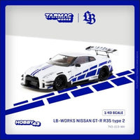 T43-019-WH Tarmac Works 1/43 LB-WORKS NISSAN GT-R R35 type 2 White